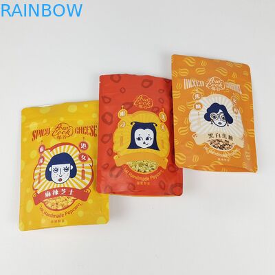 Poche à fermeture à glissière en papier d'aluminium stratifié de haute qualité Poche debout en mat Poche à glissière en papier blanc