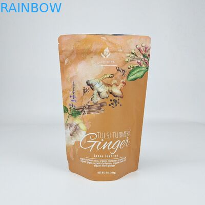 Impression numérique étiquette thermique 100g 250g 500g plastique fermeture à glissière résistant à l'odorat Stand up pouch emballage Mylar sacs