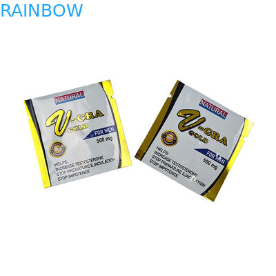 Sacs d'emballage à logo personnalisé Sac à fermeture à glissière Sac d'emballage Snack Bonbons Fruits secs Trois côtés scellés Poche