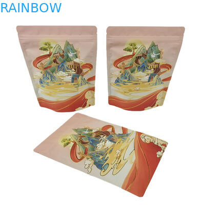 Meilleur vendeur personnalisé Soft Touch Mylar Sac Stand Up Foil d'aluminium 3,5g Proteine anti-odeur Café Espéce Farine Emballage Po