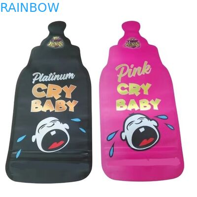 Impression personnalisée 3.5g Mylar sacs à découper sacs irréguliers avec fermeture à glissière cercle Mylar Soft Touch sacs de bonbons en plastique