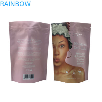 Fermeture à glissière recyclable Poche debout en papier d'aluminium Body Scrub Profitez du spa Bain trempé Sel de mer Emballage en plastique biodégradable