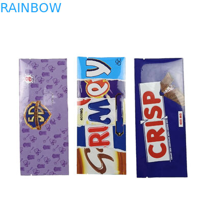 Sachet de poudre de protéines de sucre et de café vide à l' arrière du sac d'emballage scellé