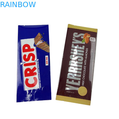 Imprimé sur mesure de qualité alimentaire à l' arrière du côté scellé Sachet Snack Energy Bar Enveloppe Emballage Sac de chocolat à base de champignons