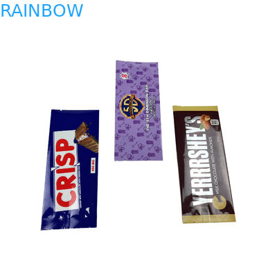 Imprimé sur mesure de qualité alimentaire à l' arrière du côté scellé Sachet Snack Energy Bar Enveloppe Emballage Sac de chocolat à base de champignons