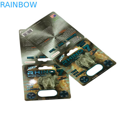 Emballage de l'ours en caoutchouc Amélioration du sexe masculin Pilules Blister Emballage de carton en papier