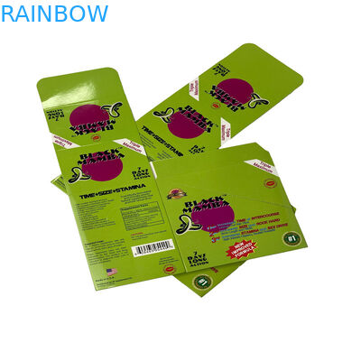 Pilules sexuelles Black Mambar Emballage Panthère Noir Emballage en carton avec ampoules