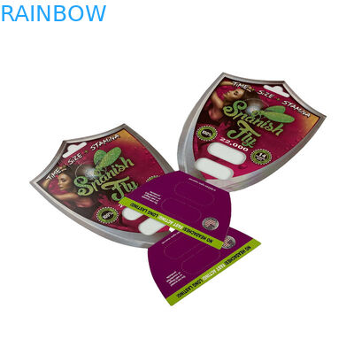 Pilule sexuelle en 3D Emballage de carte en ampoule pour 1/2 capsule Cartes d'affichage 3D ventriculaires