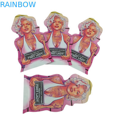 Forme d'impression personnalisée Mini sac Mylar 1g 3,5g 7g 14g 28g Champignon résistant aux odeurs des enfants Soft Touch Cali Pack Sac Mylar