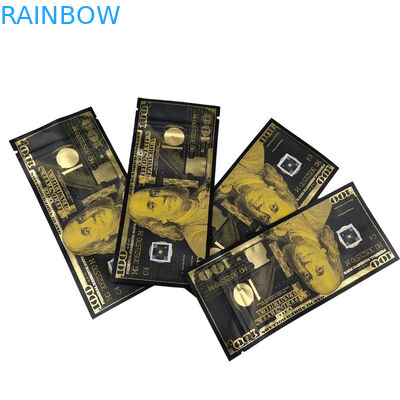 Sac d'impression personnalisé à l'odeur Mylar à l'épreuve de l'odeur Stand up pouch Candy Food Packaging 3,5g Mylar Ziplock Bag With Window