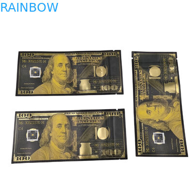 Sac d'impression personnalisé à l'odeur Mylar à l'épreuve de l'odeur Stand up pouch Candy Food Packaging 3,5g Mylar Ziplock Bag With Window