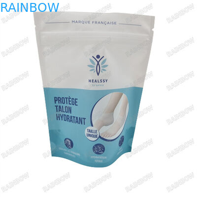 Sacs à logo personnalisés de haute qualité à l'épreuve de l'humidité, recouvertables, de qualité alimentaire, emballage de sel de bain, sacs en plastique debout