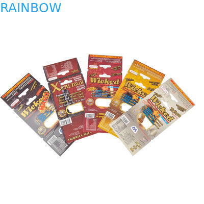 Impression sur mesure Vente à chaud Amélioration Pilules de rhinocéros Emballage Pour Hommes Papier d'affichage en stock Boîte Cartons en papier