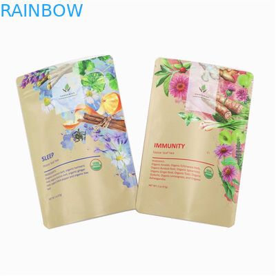 Sacs à thé personnalisés, finition brillante ou mate Sacs d'emballage et sacs haute performance