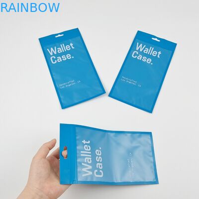 Boîtier de portefeuille plat boîtier de téléphone sacs d'emballage en plastique