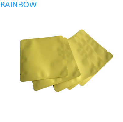 Logo personnalisé de qualité alimentaire claire Fermeture à glissière frontale 3 côtés Sac de joint pour masque facial