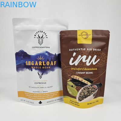 Impression numérique Feuille d'aluminium personnalisée ré-verrouillable Fermeture à glissière résistante à l'odorat Mylar Packaging Pouch Bags pour le stockage des aliments