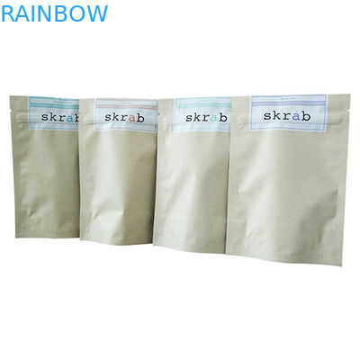 Sacs en feuille d'argent debout avec conception d'emballage Doy pour l'emballage de gommage du corps du café