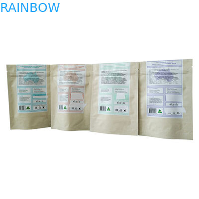 Sacs en feuille d'argent debout avec conception d'emballage Doy pour l'emballage de gommage du corps du café