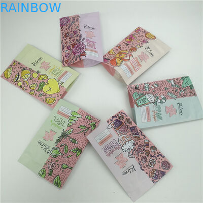 Fermeture à glissière recyclable sac à dos, gommage du corps, cosmétiques, saumons de bain, sac d'emballage en plastique