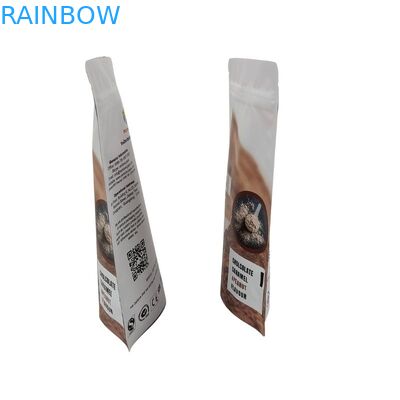 Commande personnalisée Accepté Sac à collations Emballage avec 120 Tickness et Fermeture à fermeture éclair