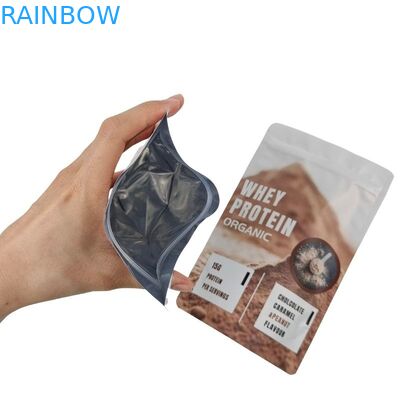 Commande personnalisée Accepté Sac à collations Emballage avec 120 Tickness et Fermeture à fermeture éclair