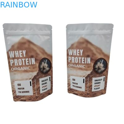 Commande personnalisée Accepté Sac à collations Emballage avec 120 Tickness et Fermeture à fermeture éclair