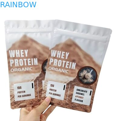 Commande personnalisée Accepté Sac à collations Emballage avec 120 Tickness et Fermeture à fermeture éclair