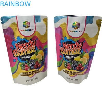 Éco-friendly Oui sur mesure imprimé à fond plat Pouches de collations sac d'emballage alimentaire