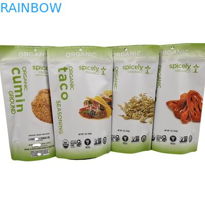 Emballage en plastique de sacs à collations avec encoche déchirante pour une affichage pratique et jetable