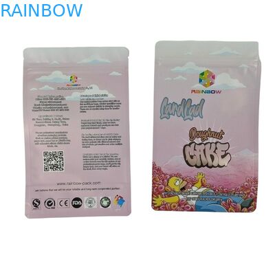 Sacs à collations à fond plat et résistants aux larmes imprimés sur mesure pour sac d'emballage de chocolat