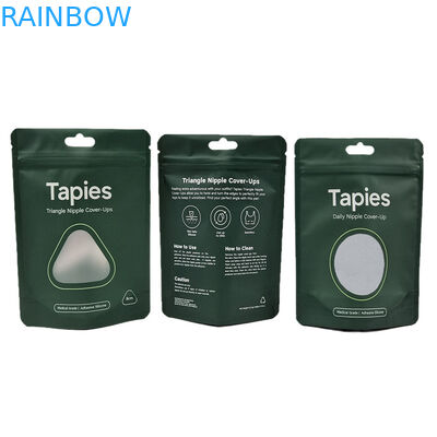 Fournit par l'usine Reutilisable scellé Mylar Nipple Patch Sac d'emballage à imprimerie personnalisée Sacs anti-odeur avec logo