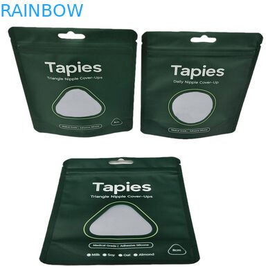 Fournit par l'usine Reutilisable scellé Mylar Nipple Patch Sac d'emballage à imprimerie personnalisée Sacs anti-odeur avec logo
