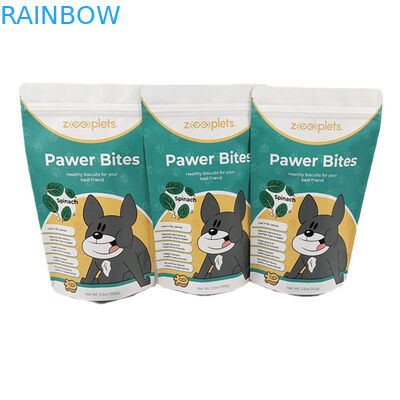 Low Moq Stand Up pouch papier kraft sac d'emballage imprimé pour animaux de compagnie