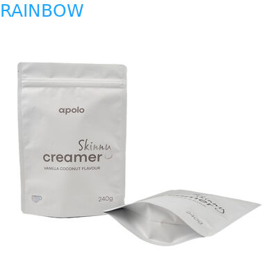 Vente en gros de sacs en papier d'aluminium anti-odeur sur mesure poudre de thé poudre de protéines de café 250 g 500 g 1 kg Sacs Mylar ré-fermables