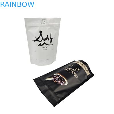 Sacs colorés personnalisés de qualité alimentaire Logo Emballage imprimé Café Stand Up Sacs fermeture à glissière avec vannes