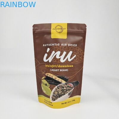 Logo personnalisé Imprimé Snack séché Sacs alimentaires Pommes de terre Chips Sacs d'emballage Foil d'aluminium Fermeture à glissière argent Stand Up Pouch