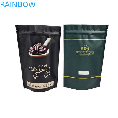 Sacs à grains de café parfumés Logo personnalisé Imprimé numérique Doypack Impression transparente Sac à grains de café