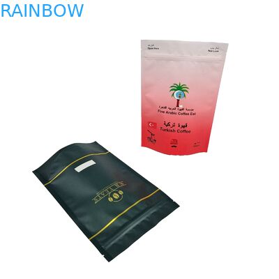 Sacs à grains de café parfumés Logo personnalisé Imprimé numérique Doypack Impression transparente Sac à grains de café