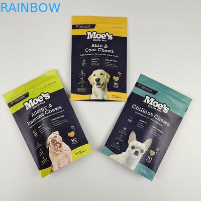 Sac en papier kraft à support d'humidité Fermeture à glissière pour les aliments Farine de noix riz épices de thé stockage Emballage Doypacks