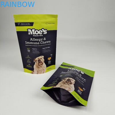 Sac en papier kraft à support d'humidité Fermeture à glissière pour les aliments Farine de noix riz épices de thé stockage Emballage Doypacks