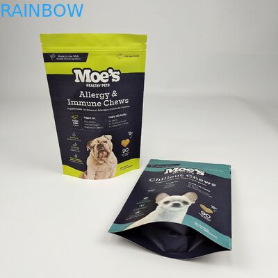 échantillon gratuit sac à jouets recyclable fermeture à glissière sacs de papier kraft sacs de thé personnalisés fermeture à glissière blanc sac debout