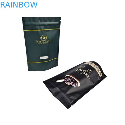 Logo personnalisé Sac à café debout de haute qualité avec vanne facile à déchirer Fermeture à glissière Sac en aluminium