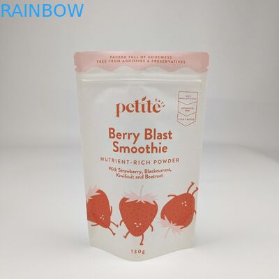 Poche debout avec fermeture à glissière Kraft papier artisanal personnalisé imprimé Reutilisable fermeture à glissière Doypack sacs d'emballage alimentaire