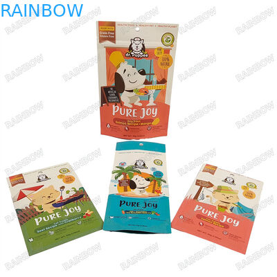 Des échantillons gratuits sont fournis Impression personnalisée 250g Sacoche de nourriture pour animaux de compagnie pour chiens Snack