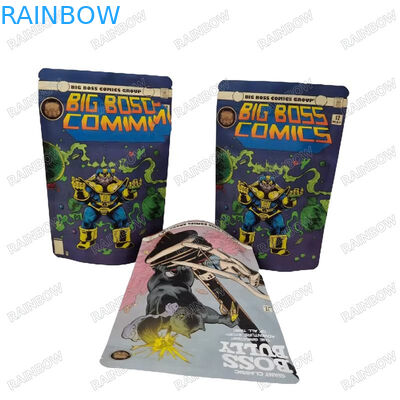 Sceaux thermiques personnalisés ré-fermées Sac en papier debout Snack Cookies Emballage alimentaire Sac fermeture à glissière