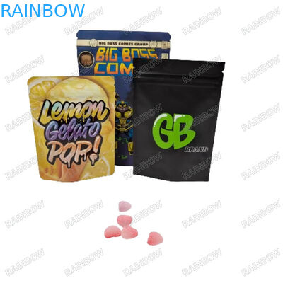 Sceaux thermiques personnalisés ré-fermées Sac en papier debout Snack Cookies Emballage alimentaire Sac fermeture à glissière