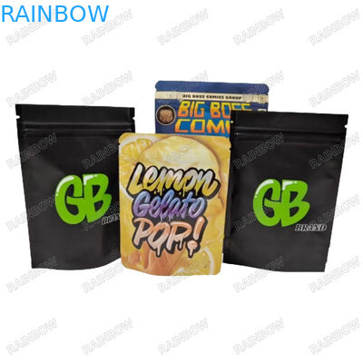 Sceaux thermiques personnalisés ré-fermées Sac en papier debout Snack Cookies Emballage alimentaire Sac fermeture à glissière