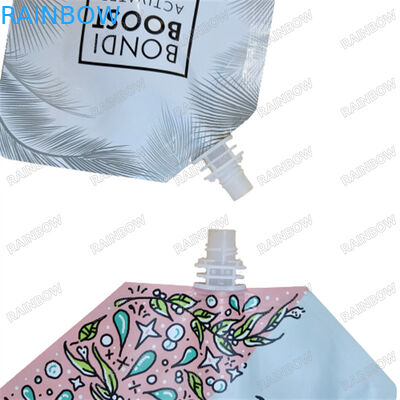 Emballage en poupée à bouteille en forme de stand up FDA approuvé 500 ml de boissons biologiques au miel fermenté