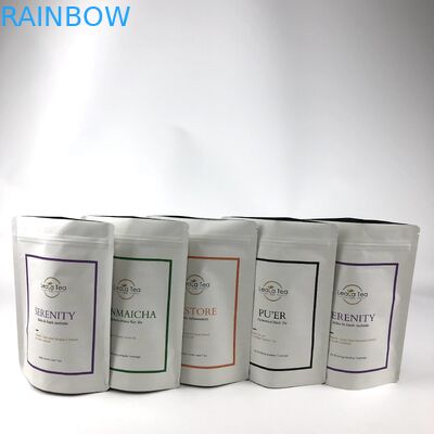 Méthode d'expédition négociable et soupape de dégazage Sacs de papier Kraft Sacs de thé Emballage